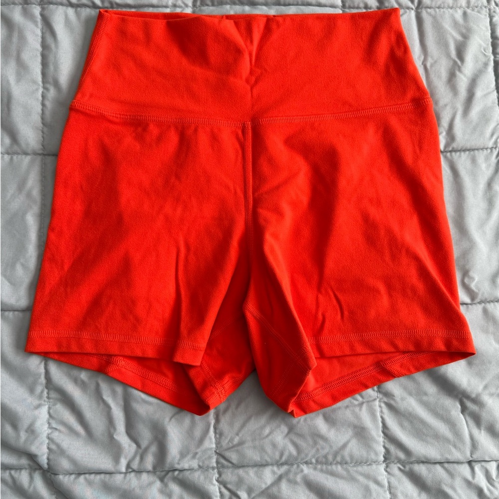 Fleo Orange True High Contour 4” Shorts